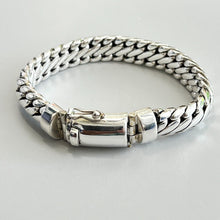 Load image into Gallery viewer, 925 Sterling Silver Link Braided Bracelet 20cm Hallmarked