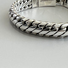 Load image into Gallery viewer, 925 Sterling Silver Link Braided Bracelet 20cm Hallmarked