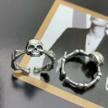 Load image into Gallery viewer, 925 Silver Skull  Pinky Ring