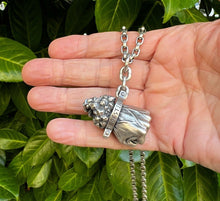 Load image into Gallery viewer, Real Solid 925 Sterling Silver Pendant Destiny Hercules&#39;s Fist Gothic Hallmarked