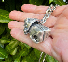 Load image into Gallery viewer, Real Solid 925 Sterling Silver Pendant Destiny Hercules&#39;s Fist Gothic Hallmarked