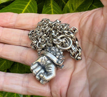 Load image into Gallery viewer, Real Solid 925 Sterling Silver Pendant Destiny Hercules&#39;s Fist Gothic Hallmarked