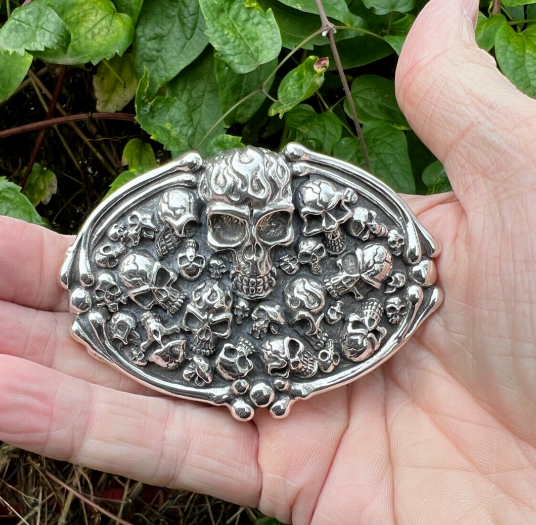 Biker top belt buckle