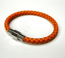 Load image into Gallery viewer, Mens or Ladies 6mm Leather Wristband Bracelet With Magnetic Clasp