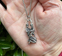 Load image into Gallery viewer, 925 Sterling Silver Hallmarked Skeleton Lovers Pendant