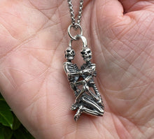 Load image into Gallery viewer, 925 Sterling Silver Hallmarked Skeleton Lovers Pendant