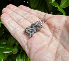 Load image into Gallery viewer, 925 Sterling Silver Hallmarked Skeleton Lovers Pendant