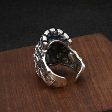 Load image into Gallery viewer, 925 Hallmarked Silver  Skull Resizable Crown Ring