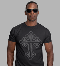 Load image into Gallery viewer, Large Rhinestone Crystal Hotfix Celtic Cross Diamante Iron On Transfer only