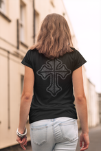 Load image into Gallery viewer, Large Rhinestone Crystal Hotfix Celtic Cross Diamante Iron On Transfer only