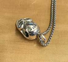 Load image into Gallery viewer, Hallmarked Sterling Silver Skull Pendant