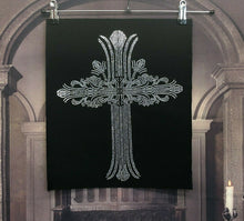 Load image into Gallery viewer, XL Rhinestone Crystal Hotfix Celtic Cross Diamante Iron On Transfer