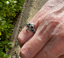 Load image into Gallery viewer, 925 Silver Skull Skeleton Pinky Ring