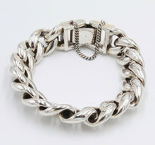 Load image into Gallery viewer, Hallmarked Solid 925 Sterling Silver Round Cuban Curb Link Chunky Heavy Bracelet