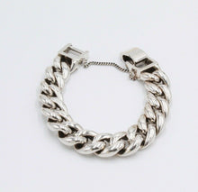 Load image into Gallery viewer, Hallmarked Solid 925 Sterling Silver Round Cuban Curb Link Chunky Heavy Bracelet