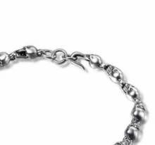 Load image into Gallery viewer, Mens &amp; Ladies 925 Hallmarked Sterling Silver Skull Bracelet Bangle