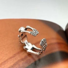 Load image into Gallery viewer, 925 Silver Skull Skeleton  Pinky Ring